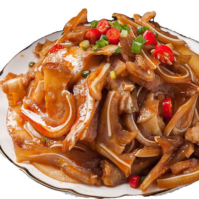猪耳尖香辣卤味熟食即食猪耳朵
