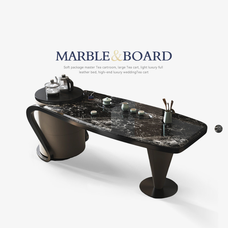 Mobeier 微晶石大理石茶桌轻奢现代简约高级感客厅茶室空间茶台椅,住宅家具,家用茶台/茶桌,淘宝优惠券,粉丝福利购,淘宝优惠卷