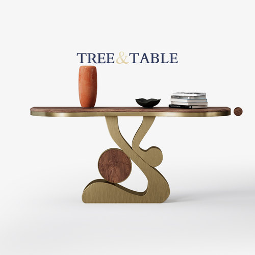 北美黑胡桃木玄关桌轻奢简约现代