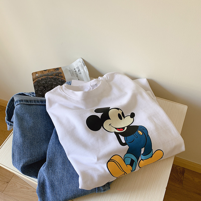 米奇长袖t恤女春夏2020新款宽松韩版ins潮内搭减龄外穿上衣打底衫在类目 女装/女士精品, 大码女装中 - 来自Buy2taobao.com提供专业的淘宝代购服务