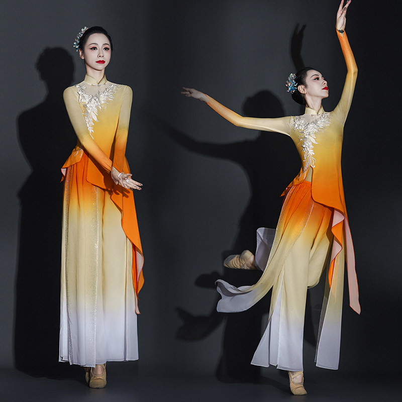 古典舞演出服装女飘逸中国风2026新款胶州秧歌舞蹈服装广场舞套装
