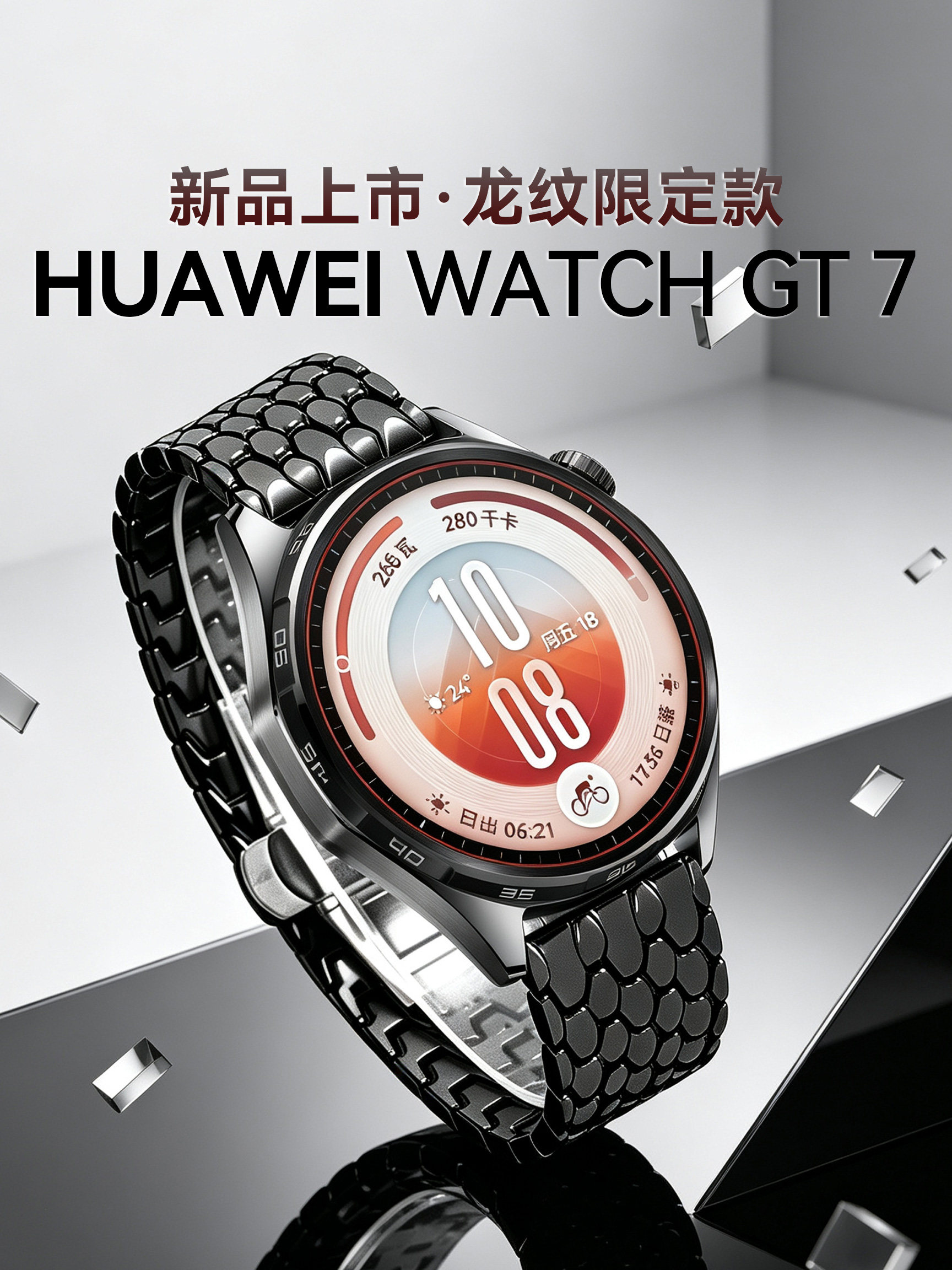 【龙纹黑武士】华为WATCH GT7智能手表华为gt7 46mm蓝牙电话gt7ro腕表运动手表新款男士商务官方旗舰店正品