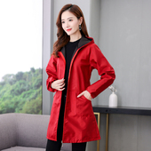 罩衣厨房防油脏工作服女士羽绒服围裙 防水加绒加厚秋冬季 新款 韩版