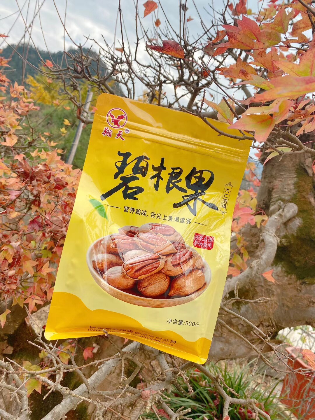 坚果零食 薄壳易剥奶油味碧根果 长寿果 美国山核桃500g