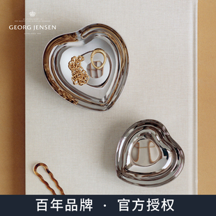新品 Georg Jensen乔治杰生果盘不锈钢心形置物碗摆件 2026春季