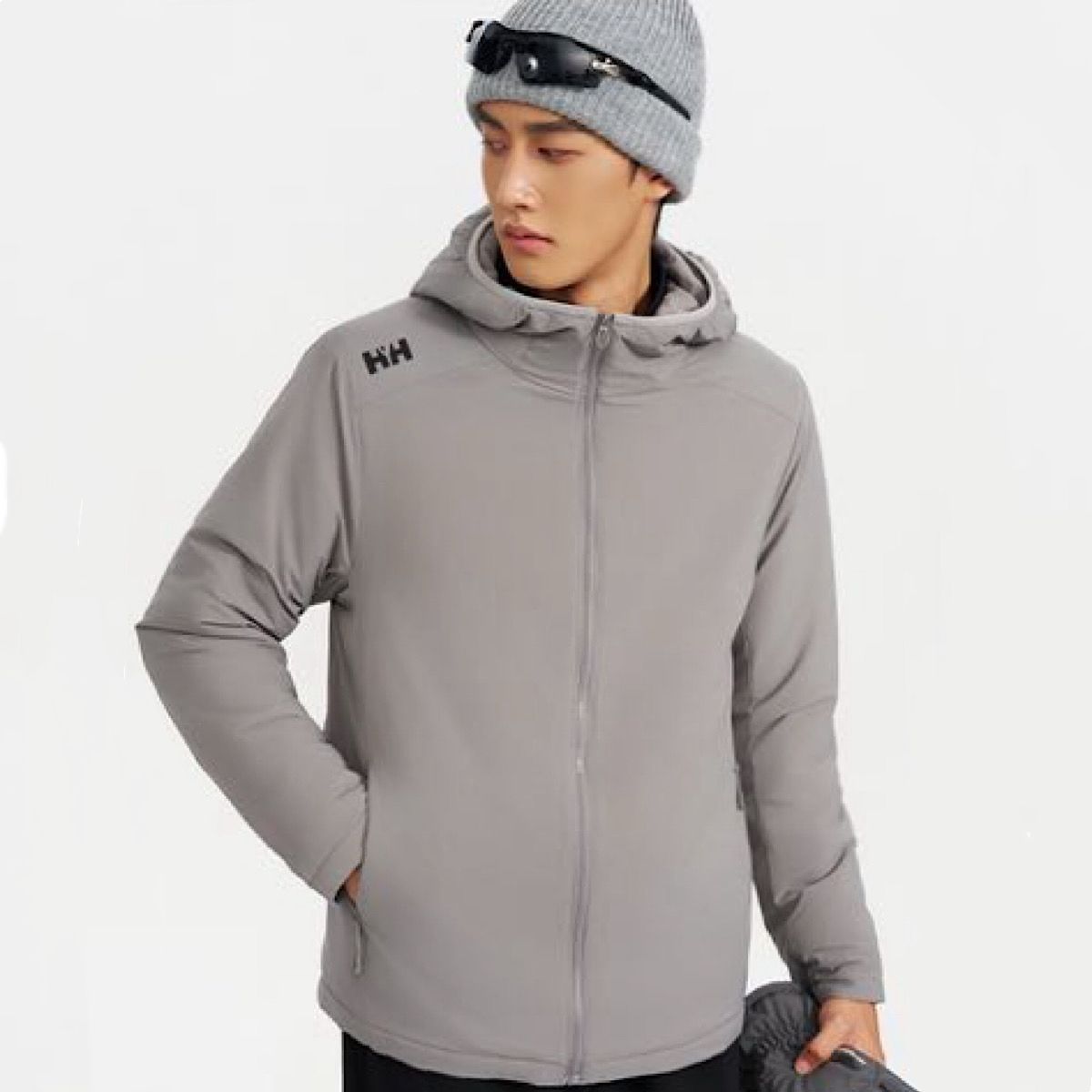 红一号秋冬新款保暖棉服修身连帽外套女51177加厚男外穿棉衣51178