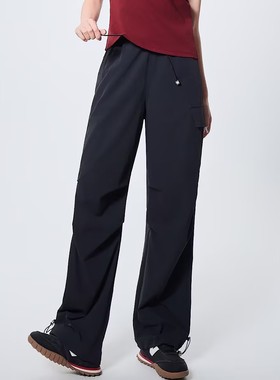 红一号软壳伞兵裤女50073夏季2025新款户外登山直筒裤速干工装裤