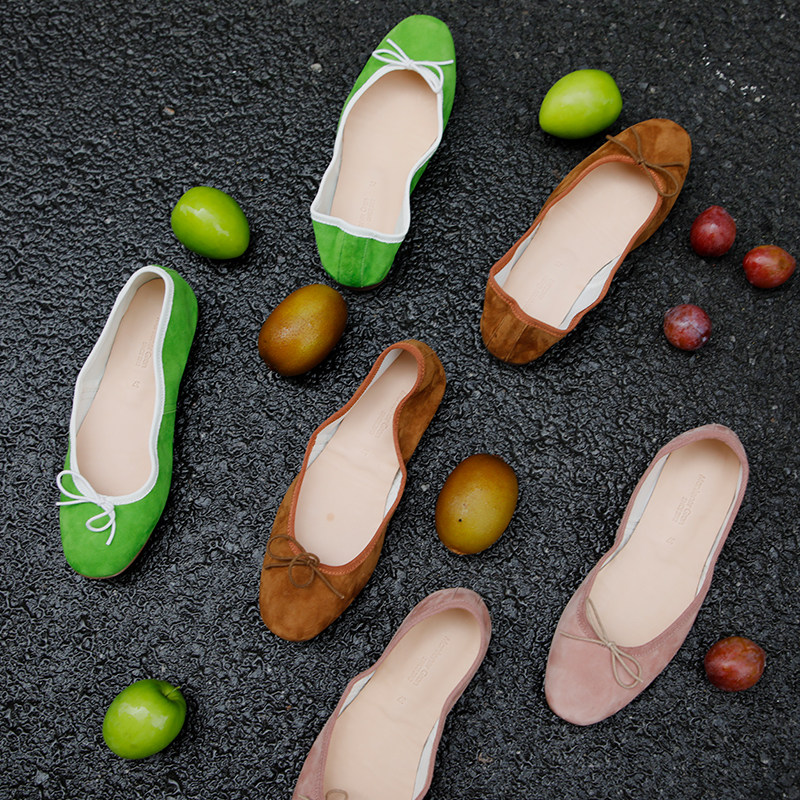 盛先生~狠软不磨脚！羊猄芭蕾鞋女平底鞋蝴蝶结芭蕾舞鞋手工鞋W4,女鞋,浅口单鞋,淘宝优惠券,粉丝福利购,淘宝优惠卷