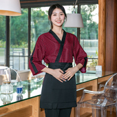 多恩2021春季 餐厅厨师服日本料理店服务员工作服男女拼色 新款 日式