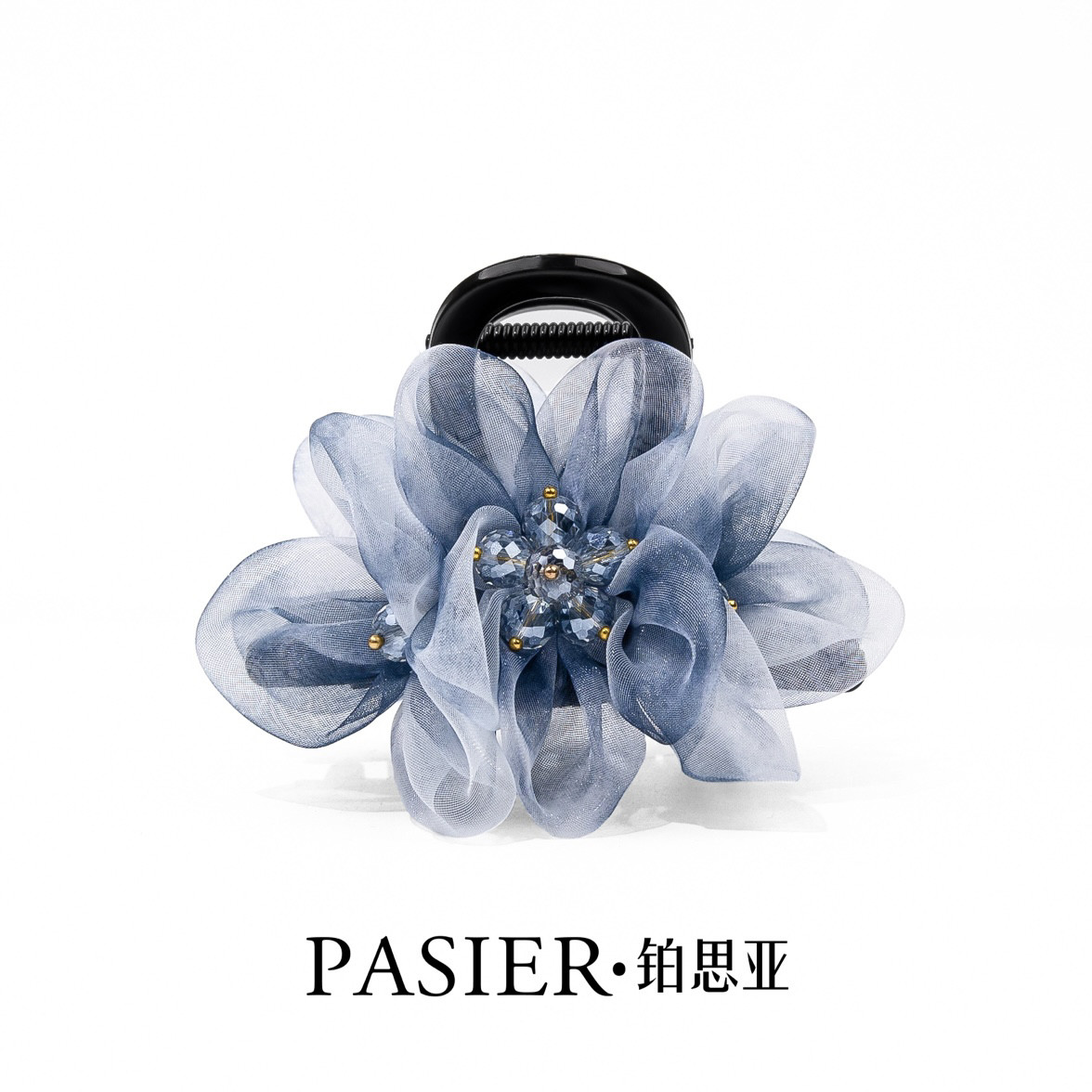 【巴黎王妃赫本】轻奢浪漫感八厘米不挑发量花朵抓夹高级感鲨鱼夹