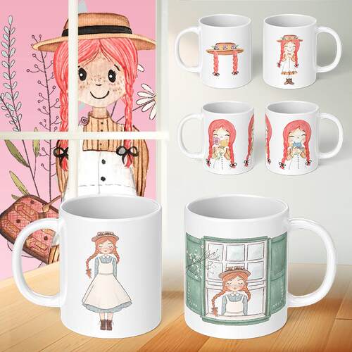绿山墙的安妮周边马克杯陶瓷水杯Anne Of Green Gables Mug杯子