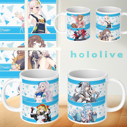 Hololive虚拟偶像周边马克杯二次元水杯子reine anya vestia zet