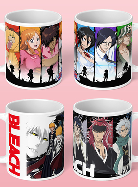 死神 境·界Shinigami周边马克杯漂灵BLEACH水杯黑崎一护陶瓷杯子