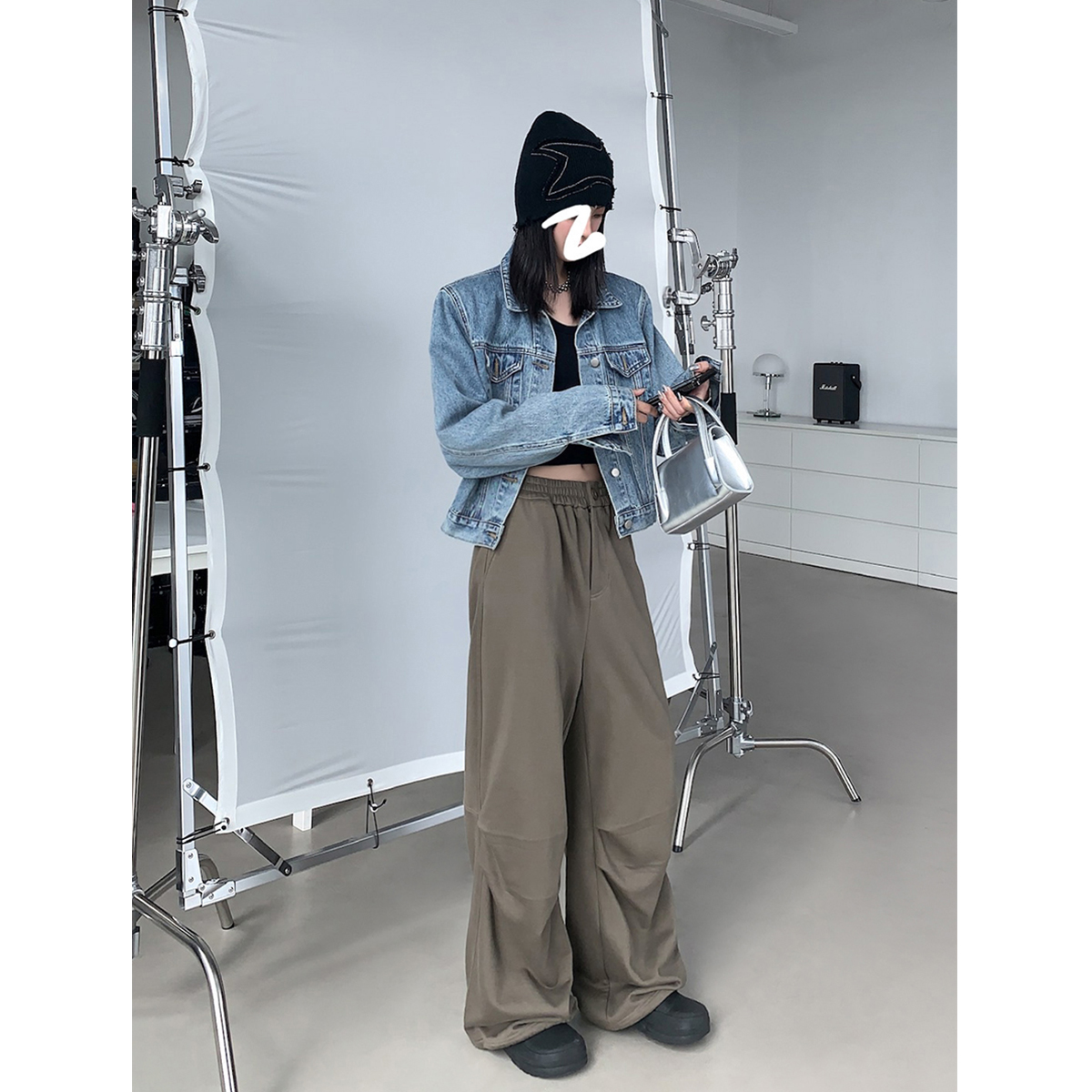 SIXI四喜家春秋立体双摺卫裤