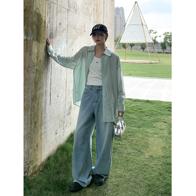 SIXI四喜家洗白牛仔裤