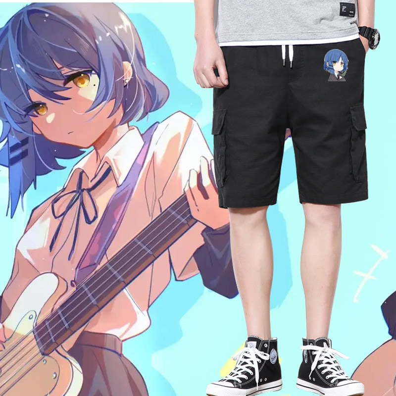 孤独摇滚山田凉Q版工装短裤