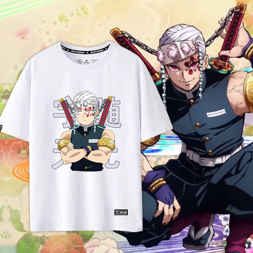 鬼灭之刃宇髄天元短袖上衣休闲