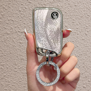 大众钥匙套女速腾polo宝来途岳探岳迈腾帕萨特朗逸车探歌CC高级扣