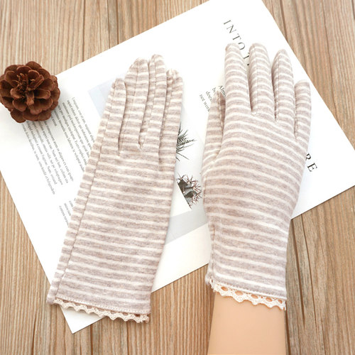 瑞迪卡欧女纯棉短款朋友手套包邮