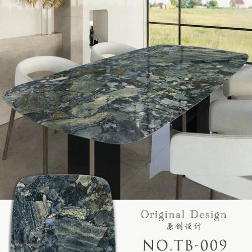 超晶石餐桌文件uv打印源文件 岩板餐桌石材设计 餐桌台面打印文件