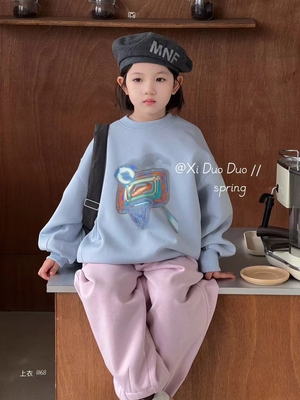 2025年秋冬款男童卫衣  男童不加绒卫衣男童连帽卫衣