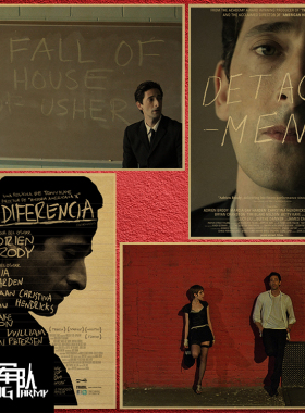 超脱 Detachment 电影牛皮纸海报装饰画相框