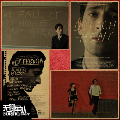 超脱 Detachment 电影牛皮纸海报装饰画相框