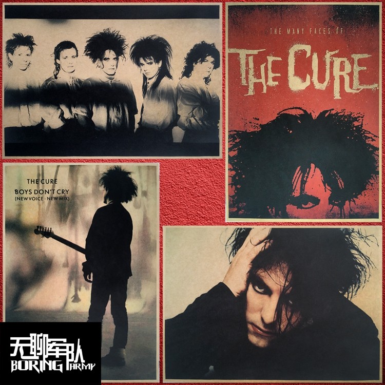 the cure robert smith后朋克摇滚乐队牛皮纸海报酒吧宿舍装饰画