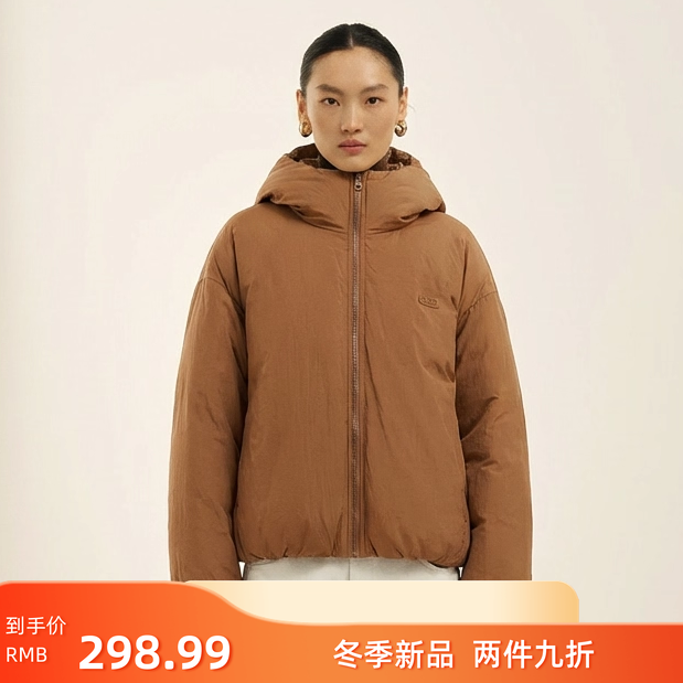 90白鸭绒加绒加厚保暖羽绒服女