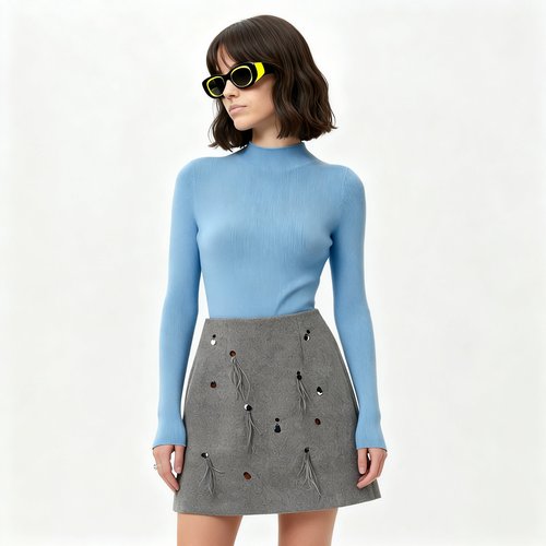 绵羊毛收腰打底针织衫女