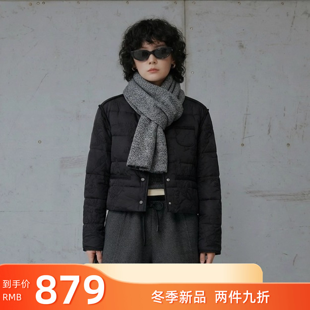 90白鸭绒短款长袖羽绒服女