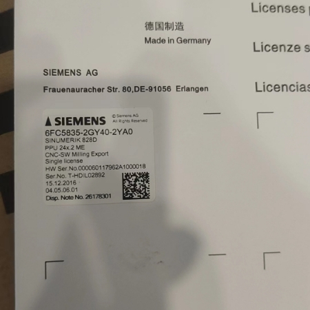 6FC5835-1GY40-1YA0全新原装西门子828D CF程序卡