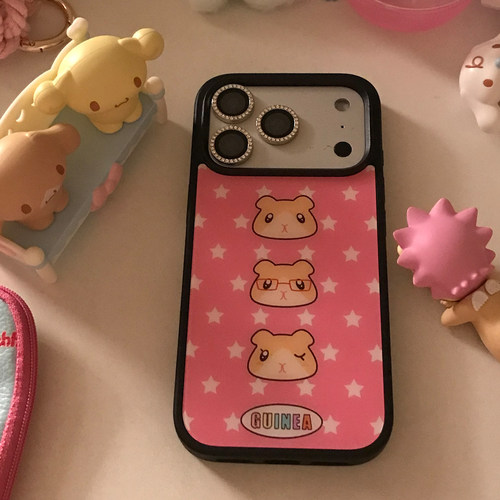 可爱透明iPhone手机壳可放小卡
