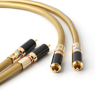 美国 /卡达斯GOLDEN5-C黄金版发烧HiFi级音频线 RCA信号线
