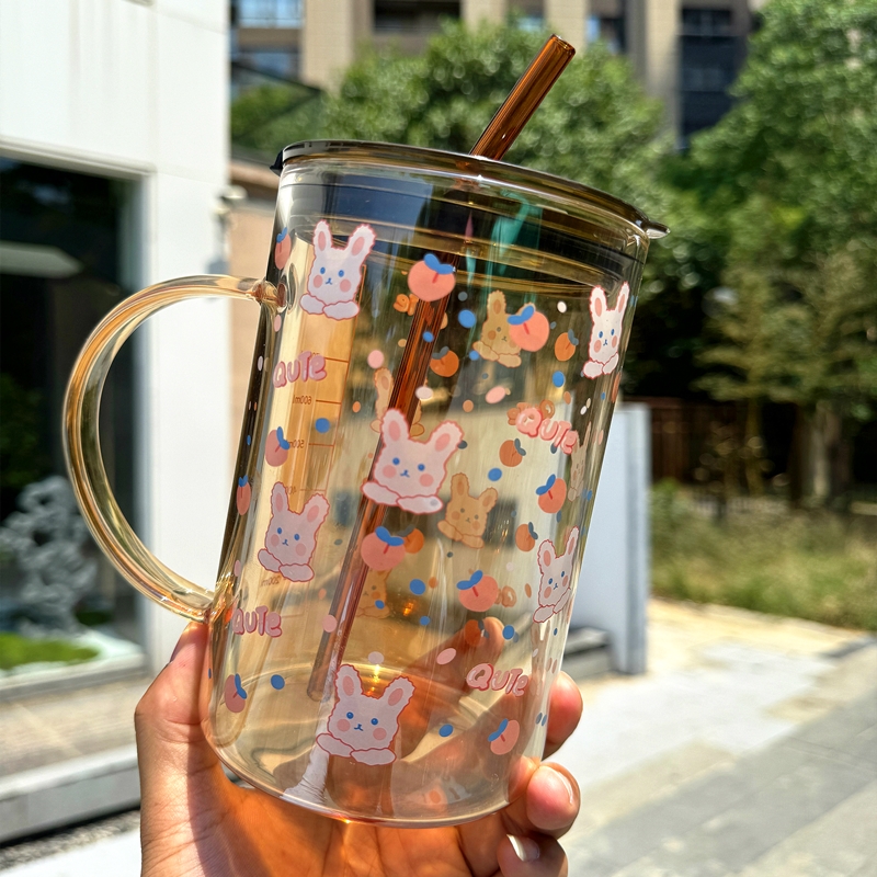 牛奶办公室可爱兔子1L咖啡马克杯