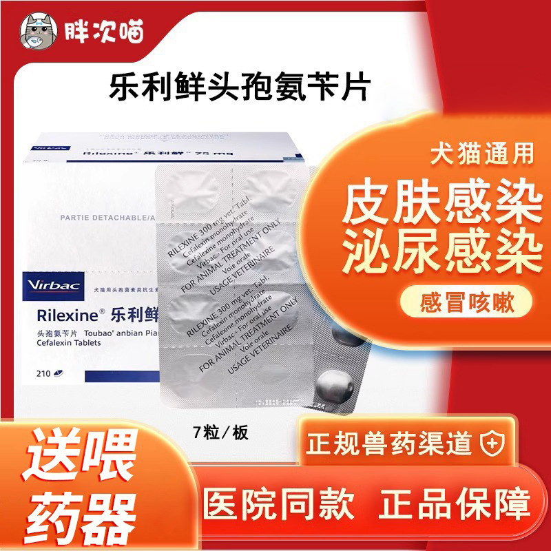 维克乐利鲜头孢宠物皮肤病药品