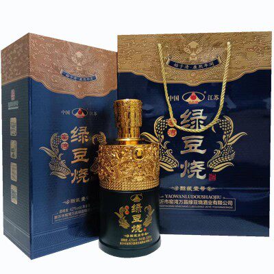 新沂绿豆烧酒 窑湾特产 老瓦缝酝藏壹号 白酒礼盒500ml*2瓶