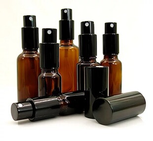 高端5/10/15/20/30/50ml 棕色玻璃喷雾瓶配塑料喷头 分装瓶 细雾