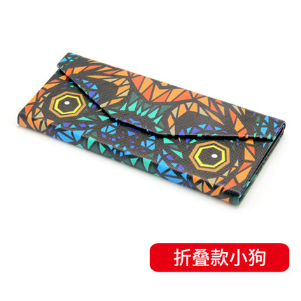 折叠眼镜盒包邮太阳镜盒韩国墨镜盒女款手工便携学生近视眼睛盒子