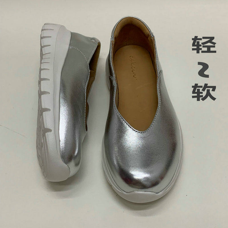ESKEIN轻便舞蹈鞋软底妈妈鞋奶奶鞋厚底大码工作鞋上班久站不累脚