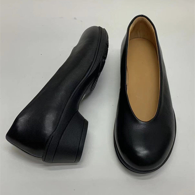 教师公务员面试女鞋全羊皮软底