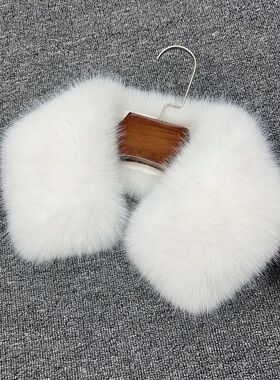 大衣毛领子男女通用毛质柔软蓬松