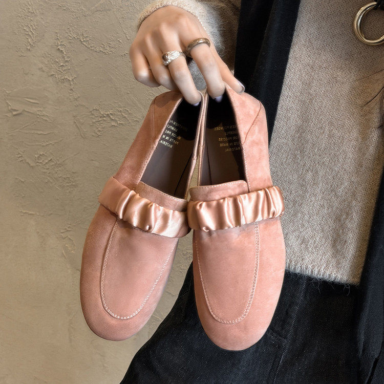 真皮潮款里外全皮乐福鞋平底休闲单鞋舒适百搭轻奢磨砂通勤单鞋,女鞋,棉鞋,淘宝优惠券,粉丝福利购,淘宝优惠卷