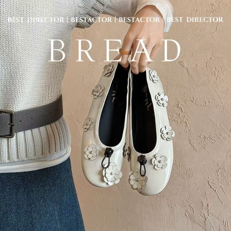 真皮大牌2026里外全皮法式平底单鞋手工花朵玛丽珍芭蕾舞鞋子,女鞋,棉鞋,淘宝优惠券,粉丝福利购,淘宝优惠卷