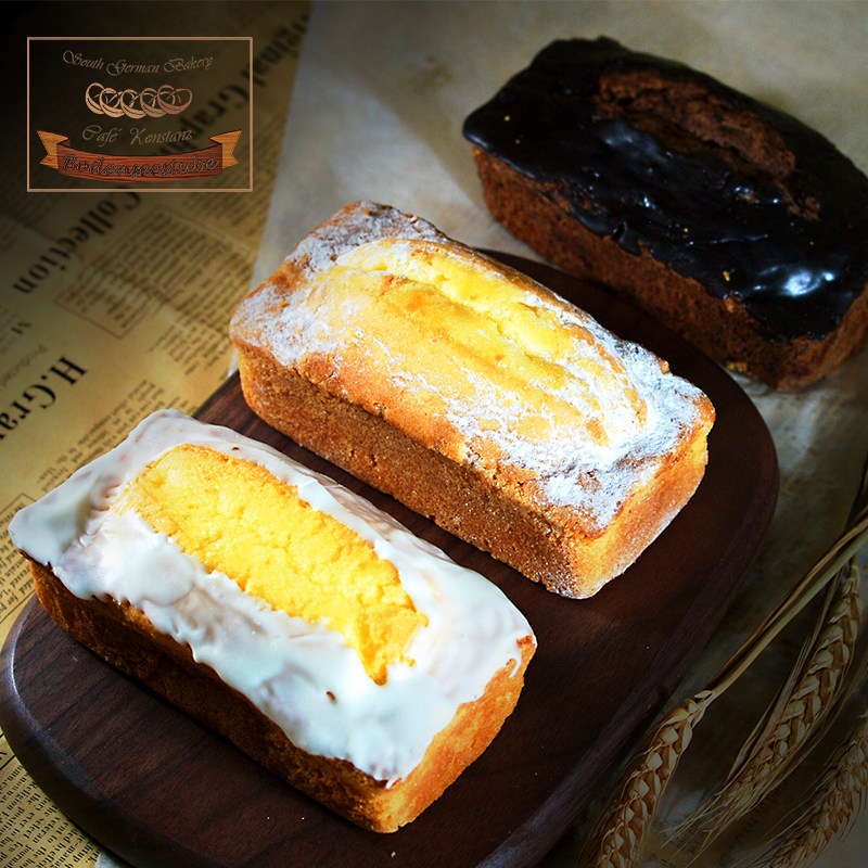 德南面包房迷你松糕3个装(柠檬,巧克力味,香草美味下午茶点心