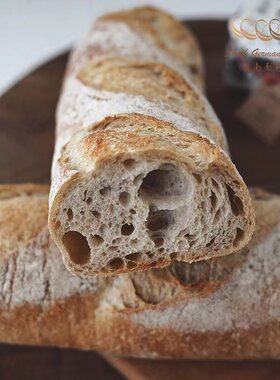 德南面包房老面黑麦大法棍（Baguette Standard）微咸 可做三明治