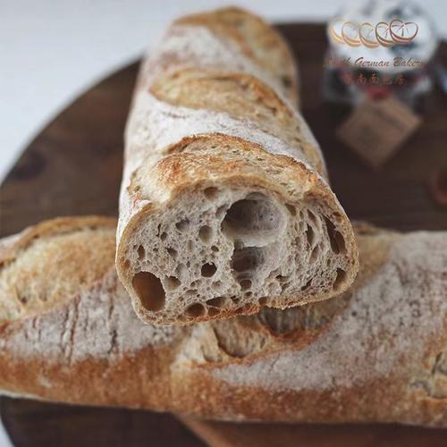 德南面包房老面黑麦大法棍（Baguette Standard）微咸 可做三明治