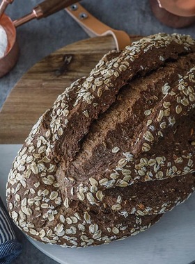 德南面包房燕麦面包Oats Bread微酸黑麦切片