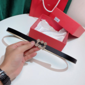 大牌推荐 RV女士腰带真丝绸缎甜美满钻欧美网红精致万能百搭裙子