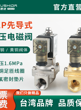 电磁阀水阀常闭不锈钢高压1.6MPA阀SL15-20B SLP15 20 25 32 40